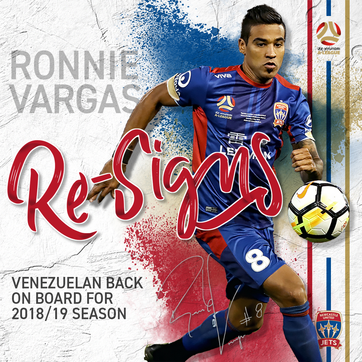 Ronald Vargas re-signs