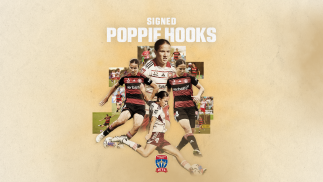 Newcastle Jets Sign Poppie Hooks